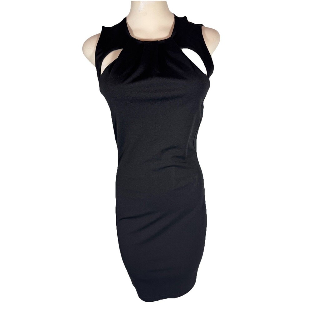 NWT Italian Designer La Fee Maraboutee Women's Black Cocktail Party Dress Size 0 - Picture 2 of 9